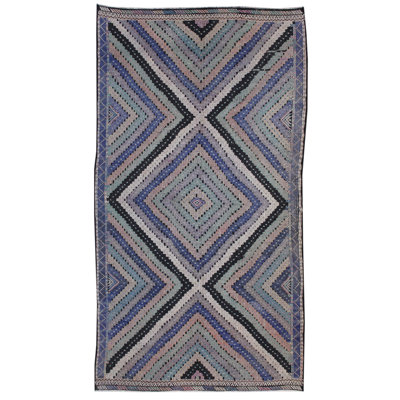 Jijim One-of-a-Kind 6'4" X 11'6" 2000s Wool Area Rug in Gray