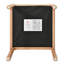 Chaises de salle à manger de style campagnard en bois massif avec coussin d'assise recouvert de tissu (lot de 2)
