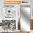 1-Lite Mirrored Door Solid Manufactured Wood Bi-Fold Door with Installation Hardware Kit-88678576