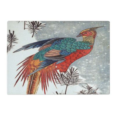 Tempered Glass Pheasant Chopping Board