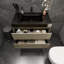 Ensemble de meuble-lavabo simple mural 36 po Golitz-904707280