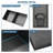Stainless Steel Shower Niche Double Shelf, Gunmetal Black