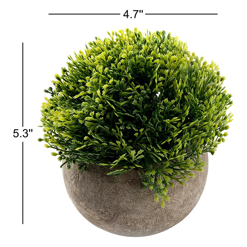 5.3'' Faux Foliage Topiary in Pot