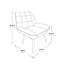Chaise d'appoint capitonnée en polyester 31,5 po Daw-168364890