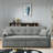 3 In 1 Convertible Sleeper Sofa Bed With Reclining Backrest, Pillows And Side Pockets-1096846721