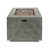 Square Fireplace With 50K - Iron Quality, Rust-, Matte 50,000 Decorative