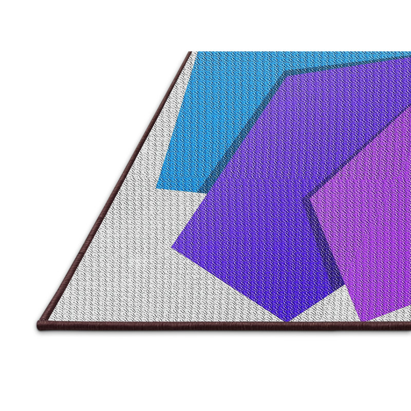 Mauve Tapis décoratif, Rectangle 2 pi x 5 pi