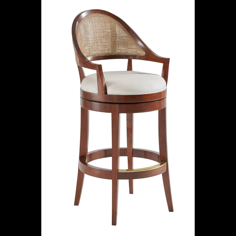 Modern History Swivel, Bar Stool (31” Seat Height), Brown