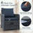 5 Pieces Wicker Patio sofa Set with Ottomans and coffee table-1129842329