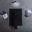 Wall Mounted Bathroom Shower System With Balanced Faucet And 10inch Matte Black Rainfall Head Valve