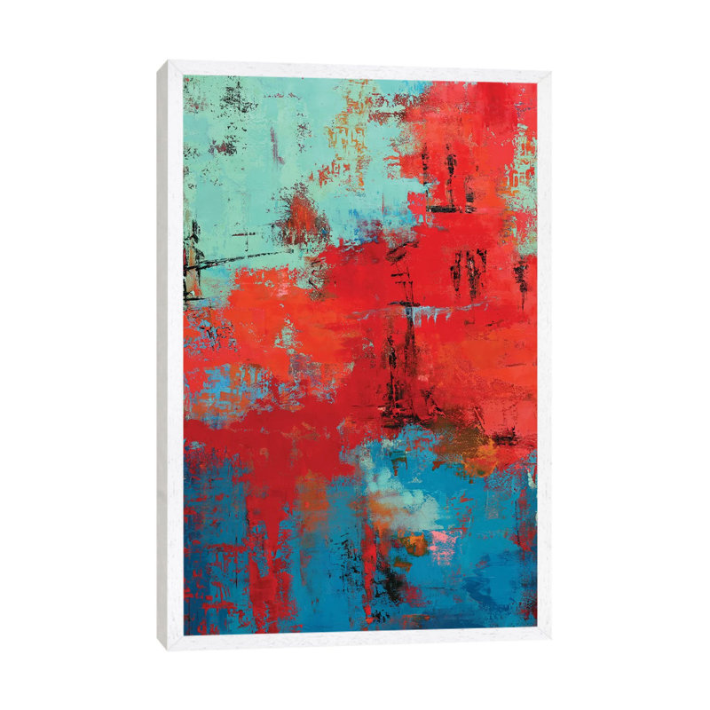 Abstract IX by Olena Bogatska - Print on Canvas, 152.5 cm H x 101.5 cm W, White Framed