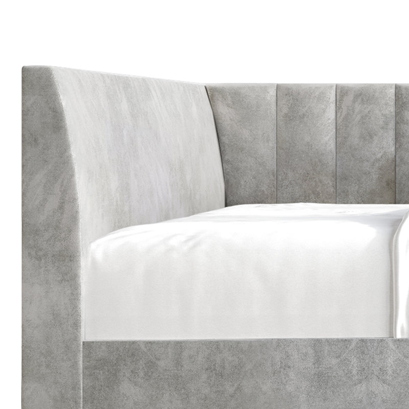 Yimi Upholstered Daybed, Silver