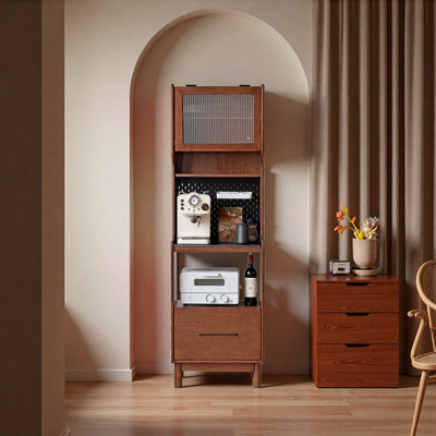 Armoire d'appoint antique de style étroit