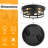 2-Light Black Farmhouse Flush Mount Ceiling Light-2 Pack For Bedroom/Living Room(Matte Black)-1128035097-1128035096