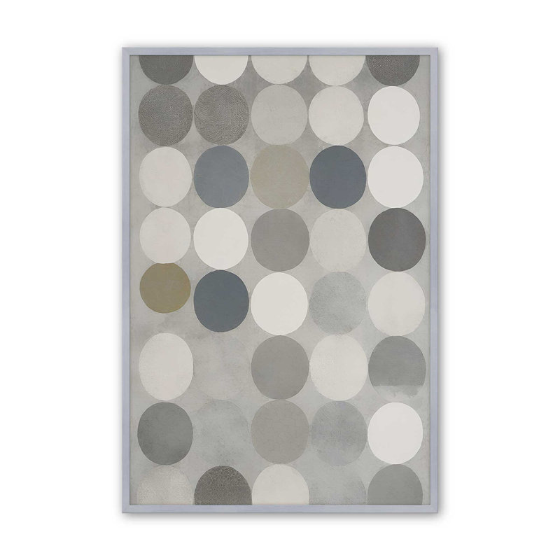 Impression sur toile gris en demi-teinte II par Elena Ray, Impression sur cadre ouvert sans papier mat, Argent argent