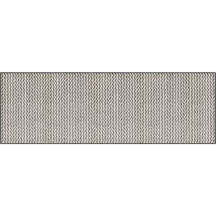 Adirah Cement Tile With Rosettes Effect Kitchen Mat