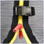 YC 14FT - Trampoline citrouille - noir rouge - hauteur du cadre 90 cm
