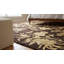 Tapis luxueux en laine noué à la main brun et or Elena 10 pi 0 po x 14 pi 0 po-131972255