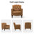 Annja 32" W Tufted Genuine Leather Armchair-80015534