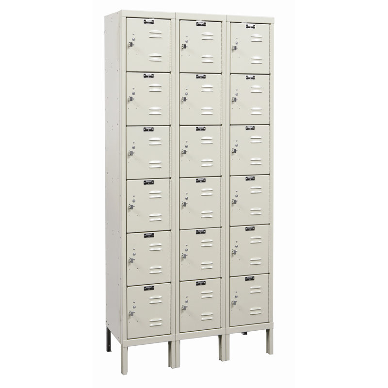 Casier large à 6 étages 3 étages Galvanite, Assemblé, L 36 po x P 15 po x H 78 po