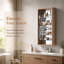 Armoire murale 12 po avec bacs de rangement en acrylique, miroir anti-buée, organisateurs amovibles