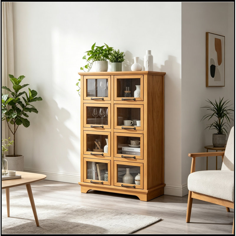 Armoire de rangement moderne avec 8 portes
