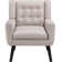 73cm Wide Tufted Polyester Armchair with Solid Wood Legs