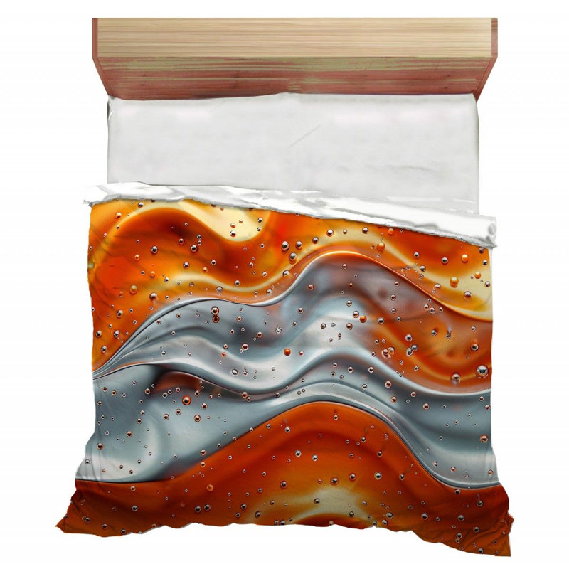 Fluid Art Bathroom Abstract Comforter, King Comforter