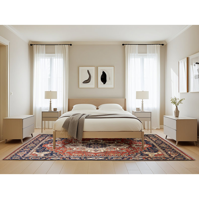 Oriental Indoor Rug, Rectangle 5' x 8'