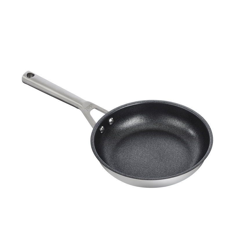 Ninja ZEROSTICK Stainless Steel 2 Piece Frying Pan Set (20cm/26cm) C62100UK Stainless Steel/