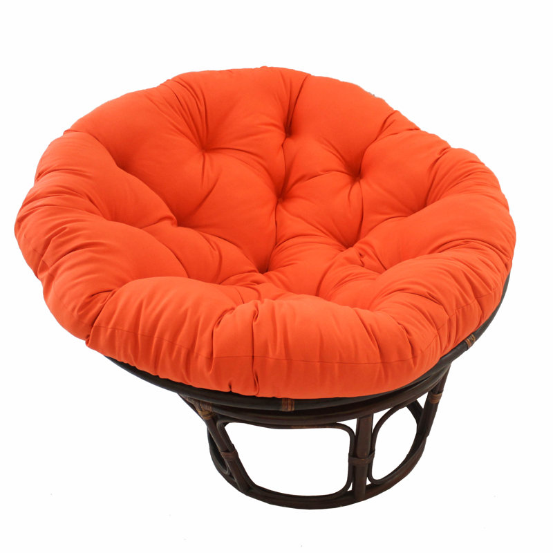 Coussin de méridienne pour l'intérieur, l 52 po x P 52 po, Tangerine