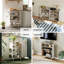 85.3cm H x 61.6cm W Metal Bookcase