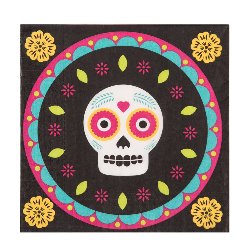 Ensemble de 20 serviettes de table en papier multicolores de 6,5 po Transpac