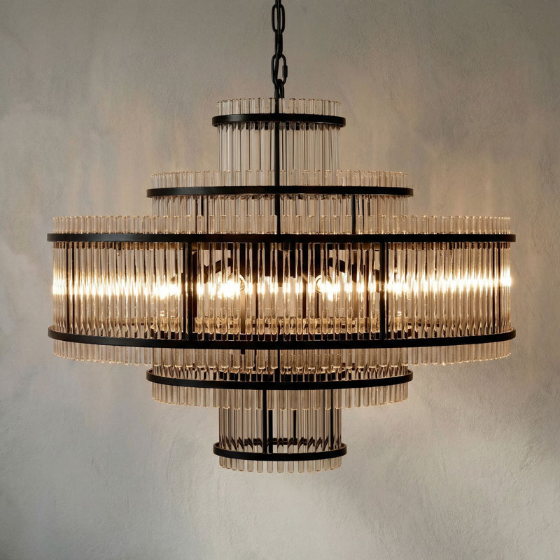 Lustre en cristal à 8 lumières Rowan