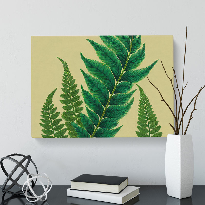 Perfect Fern Leaf - Wrapped Canvas, 40cm H x 60cm W x 3cm D
