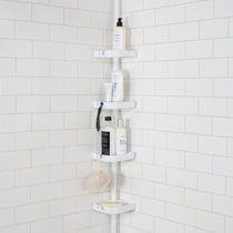 Margaryta Hooks Shower Caddy Rebrilliant Finish: Silver