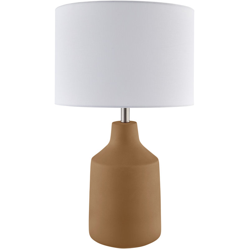 Lampe de table Lockwood, Rouge, Blanc / Blanc