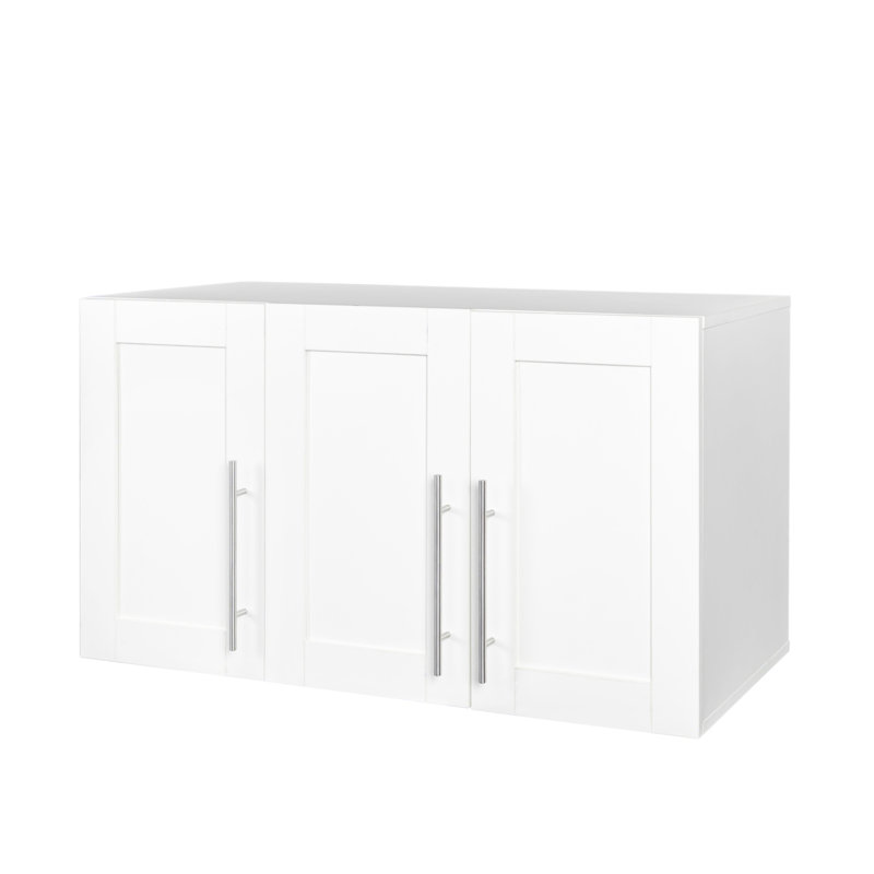 Armoire de rangement murale empilable à double charme de rangement et de présentation