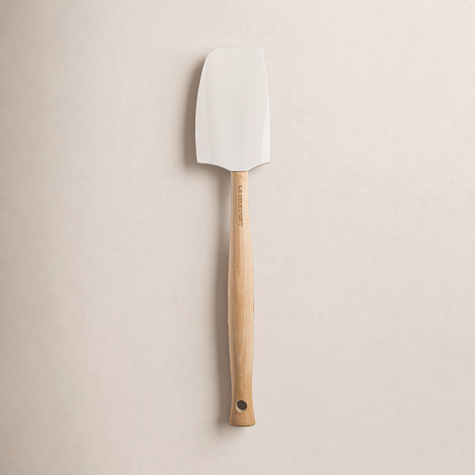 Small Silicone Spatula, White, 11.38"