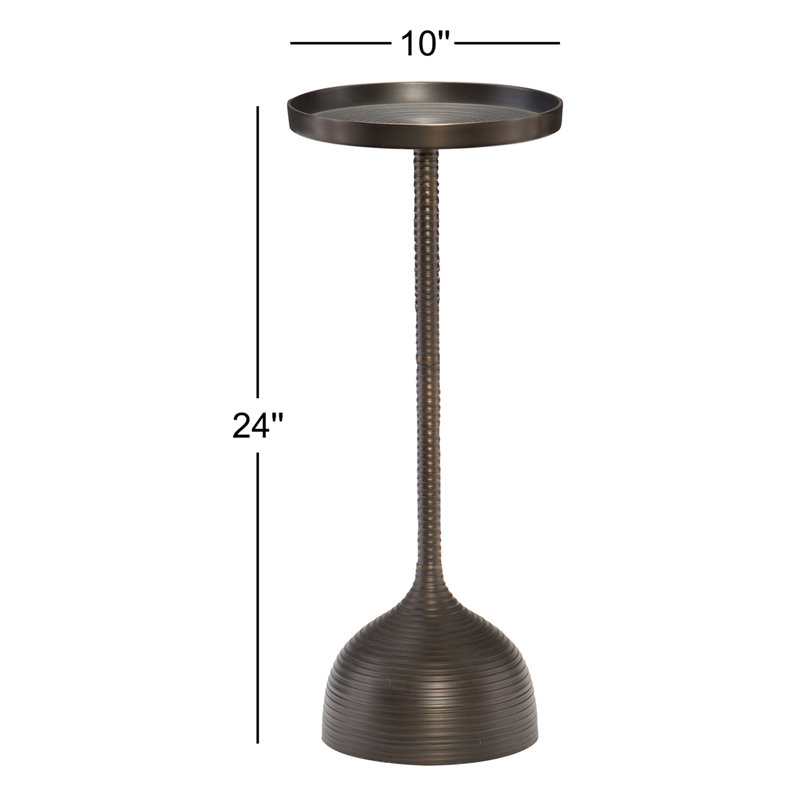 Cordoba 24'' Tall Tray Top Pedestal End Table