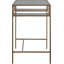 Aaliya Glass Top Metal Base Writing Desk-554216024