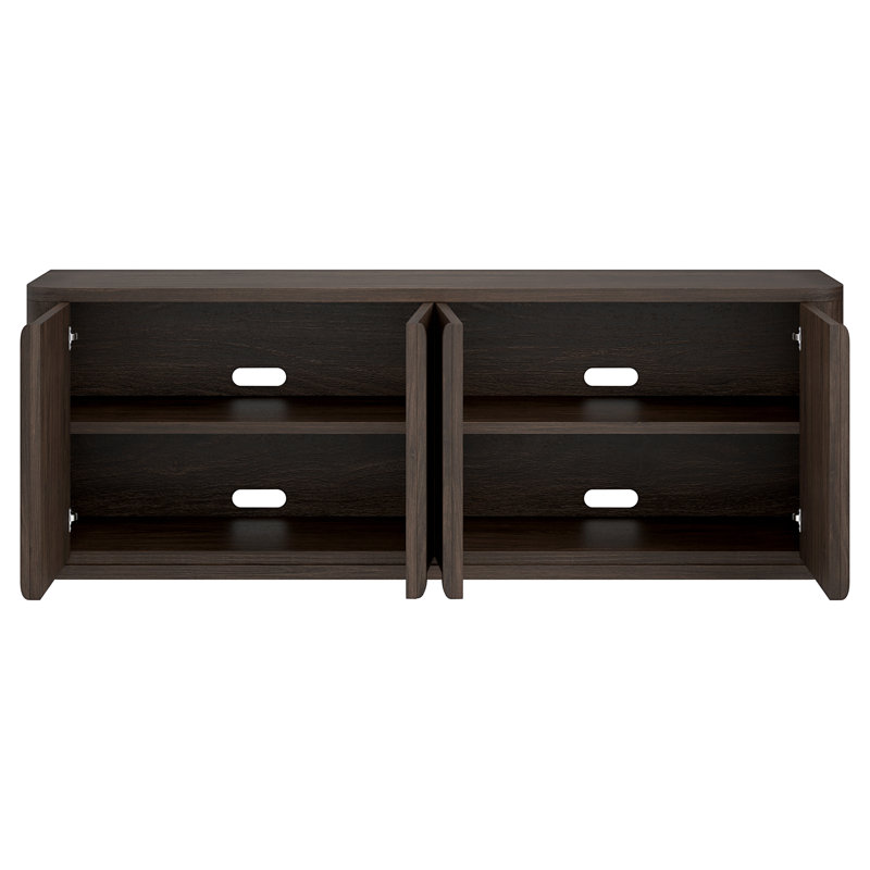 Vance Rectangular TV Stand for TV's up to 78" in Alder Brown, Alder Brown