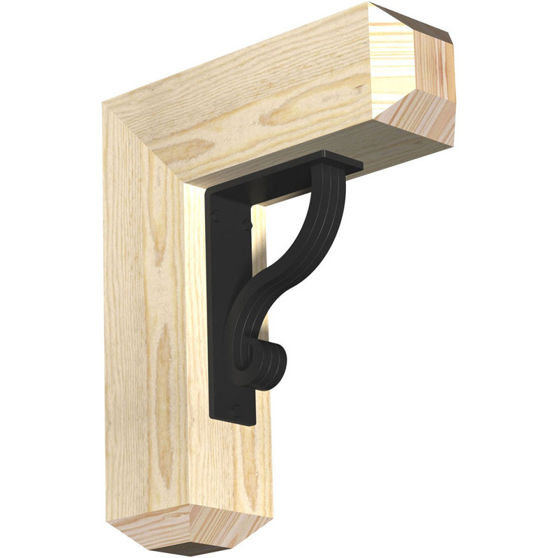 Support triple Ironcrest de 4 po Ashford, H 12 po x P 9 1/2 po, Sapin Douglas de l 4 po x T 2 po (sciage brut)