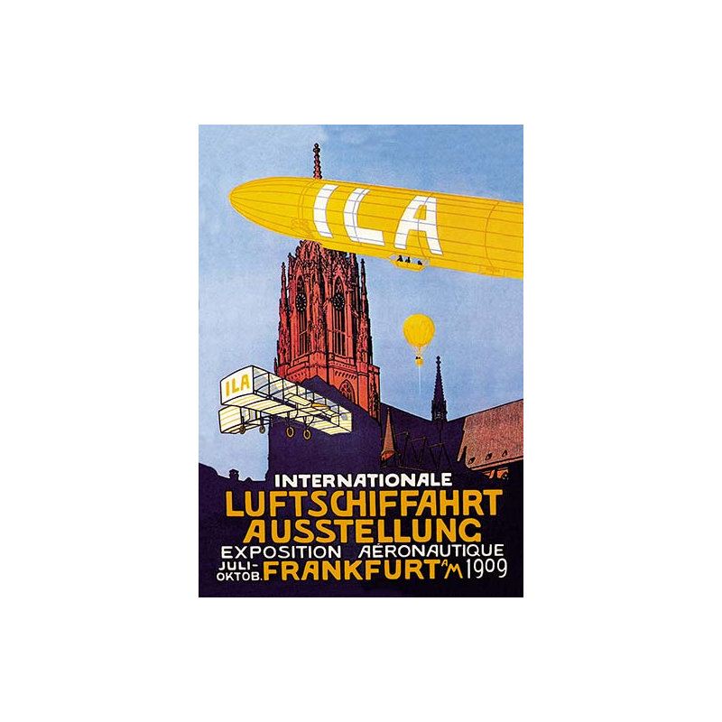 Publicité rétro i.l.a., H 66 po x l 44 po x P 1,5 po