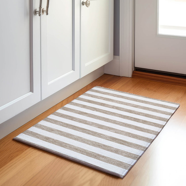 Premium Machine Washable Cerrito AMF528 Taupe Rug
