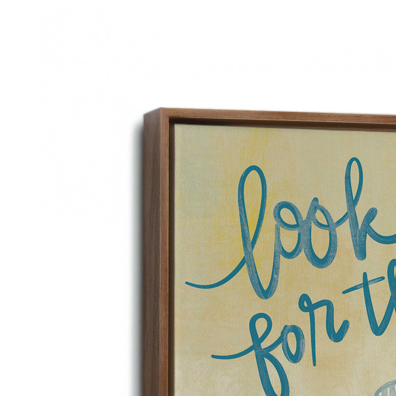 Look for the Little Wonders by Katie Doucette Art Print, L 12 po x H 12 po, Brun, Toile avec cadre