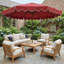 Parasol de patio 10 pi avec bouton poussoir inclinable et manivelle-2055473998