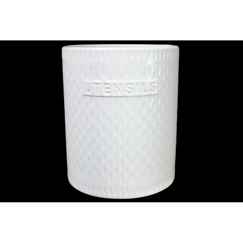 Ceramic / Porcelain Round Utensil Crock