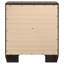 Table de chevet rectangulaire lavée à 2 tiroirs taupe