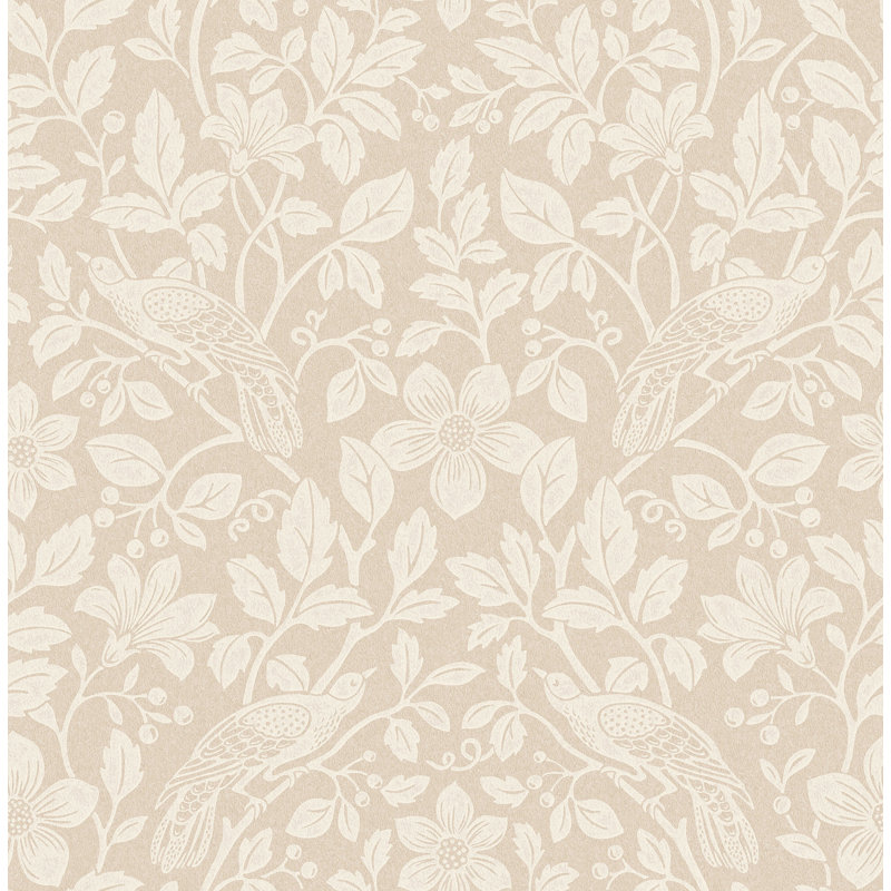 Manjeet Bird Vine Wallpaper, Nautral